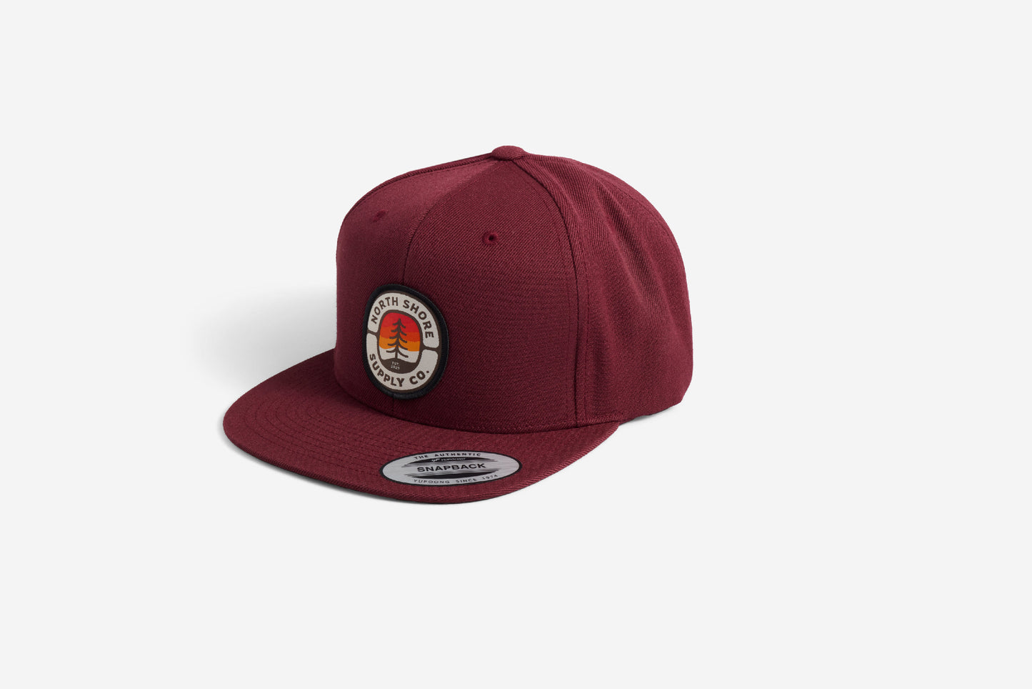 North Shore Supply Co Maroon Flat Brim